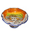 Majolica Day of the Dead Fruit Bowl