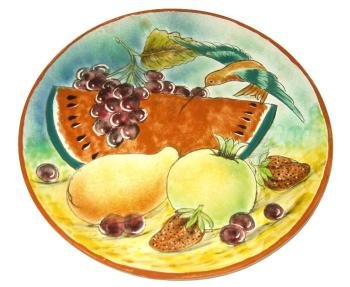 Majolica Round Plate