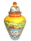 Day of the dead Majolica Ginger Jar