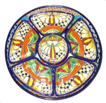 Chip and Dip Talavera Platter