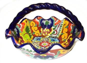 Multicolor Talavera Basket