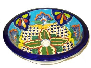 Round Talavera Sink