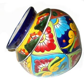 Talavera Leaning Flowerpot