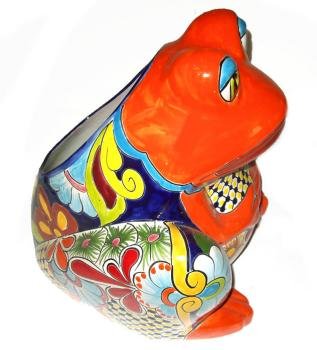 Talavera Frog Planter