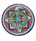 Multicolored Round Talavera Platter