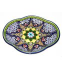 Checkered Oval Talavera Platter