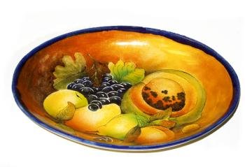 Majolica Oval Bowl