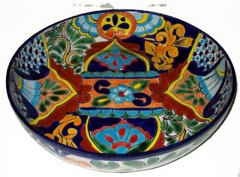 Talavera Round Salad Bowl