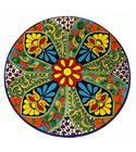 Multicolored MexicanTalavera Platter