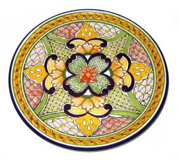 Yellow Leal Talavera Plate
