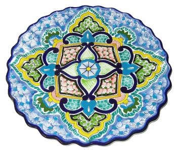 Flamboyant Round Talavera Plate