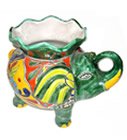 Elephant Talavera Flowerpot