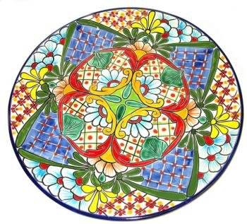 Birght Round Talavera Platter