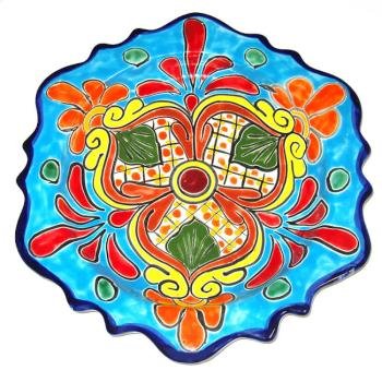 Bright Hexagonal Talavera Plate