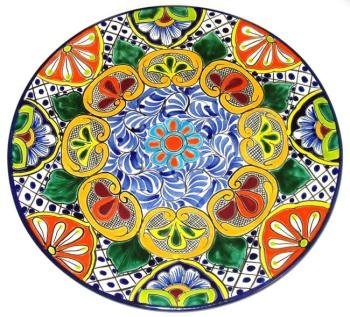 Dazzling Round Talavera Platter