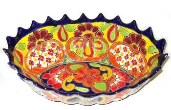 Oval Talavera Fruit  Bowl