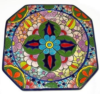 Hexagonal Talavera Plate