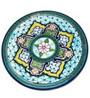 Green Round Talavera Plate
