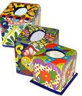 Talavera Tissue Napkin Holder Set