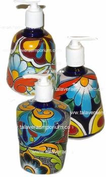 Talavera Soap Pump Set