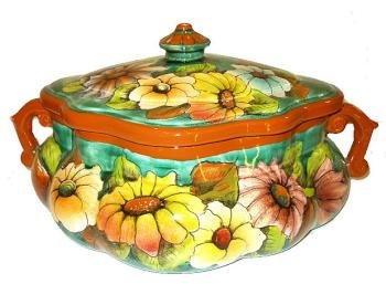Large Majolica Soup Bowl