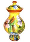 Floral Majolica Urn