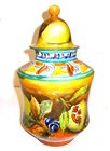 Small Majolica Cookie Jar