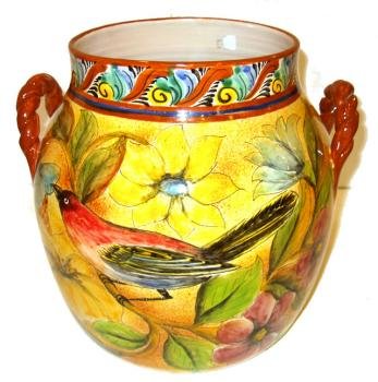Majolica Flower Vase