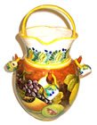 Majolica Pitcher with Four Cantaritos