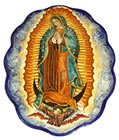 Majolica Virgin Platter