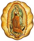 Majolica Virgin Mary Platter