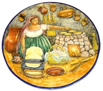 Majolica Round Kitchen Platter