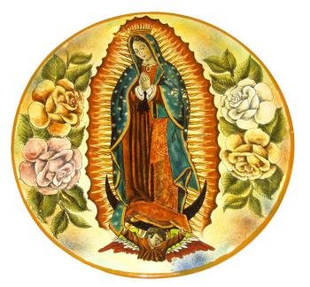 Majolica Round Virgin Platter