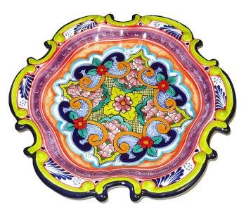 Elegant Yellow Talavera Plate