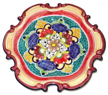 Bright Colorful Talavera Plate