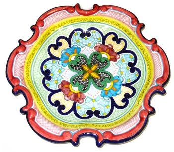 Stunning Floral Talavera Plate