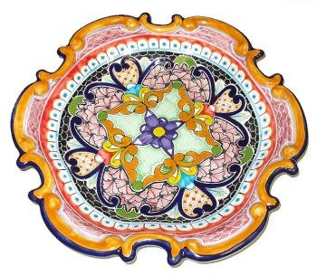 Sparkling Orange Talavera Plate