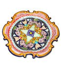 Sparkling Orange Talavera Plate