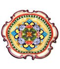 Colorful Red Yellow Talavera Plate