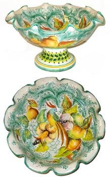 Majolica Fruit Bowl