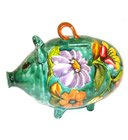 Majolica Piggy Bank