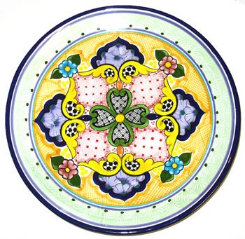 Multicolored Talavera Plate