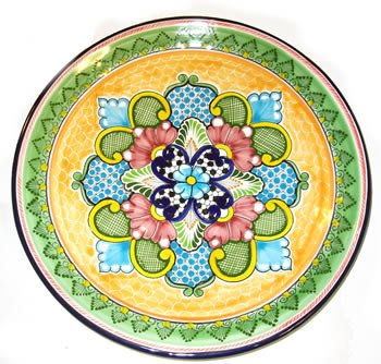 Yellow Green Talavera Plate