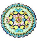 Twisted Edged Talavera Plate