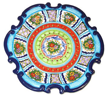 Wavy Edged Talavera Plate