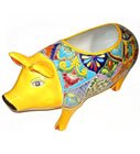 Large Talavera Planter Pig