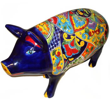 Large Talavera Pig