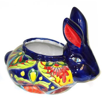 Talavera Rabbit Planter