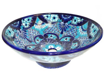 Round Top Mounted Talavera Sink