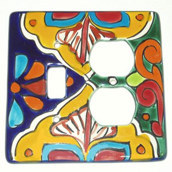 Double Talavera Switch Plate
